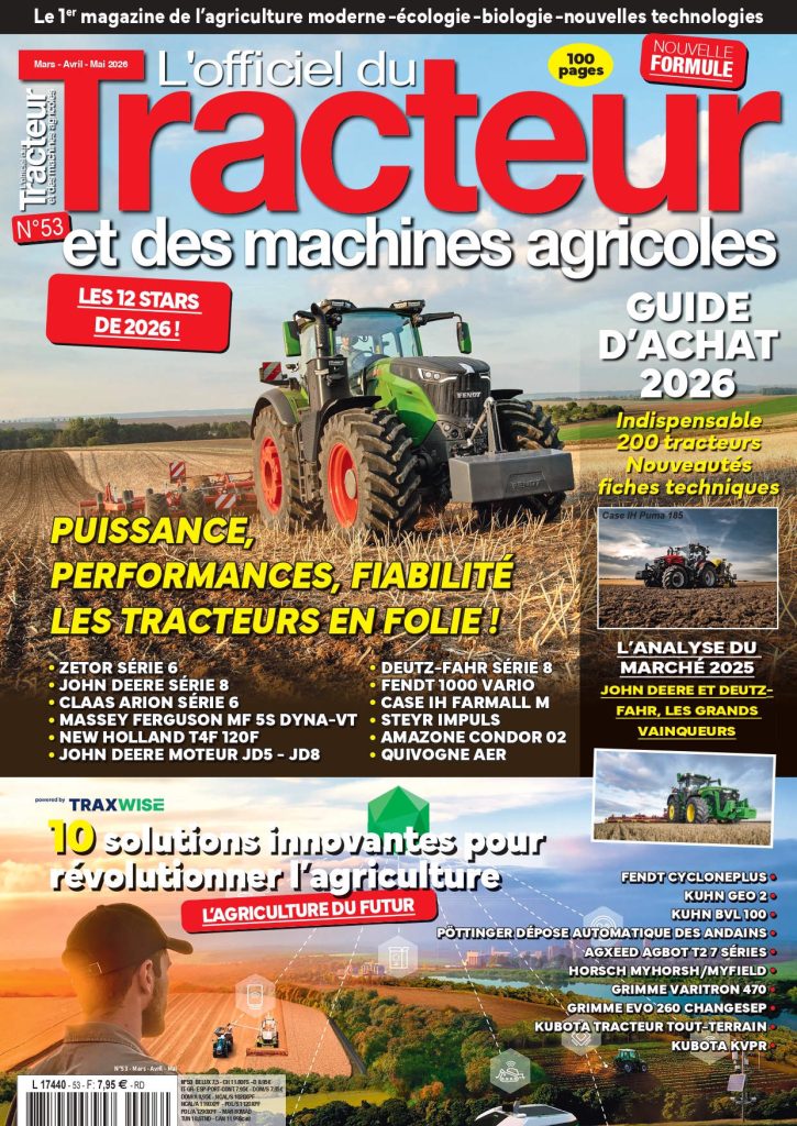 Couverture de L'Officiel du Tracteur n°53, Mars-Avril-Mai 2026